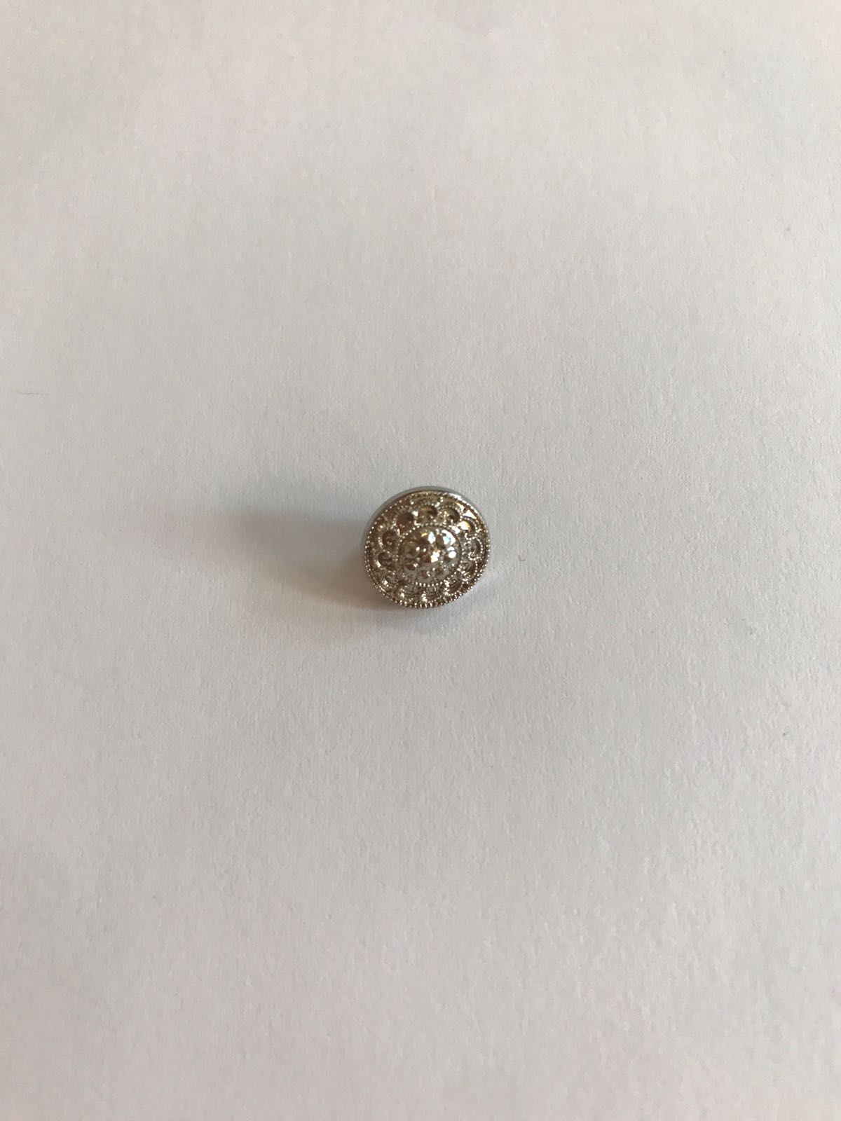 Sølvknap 10 mm