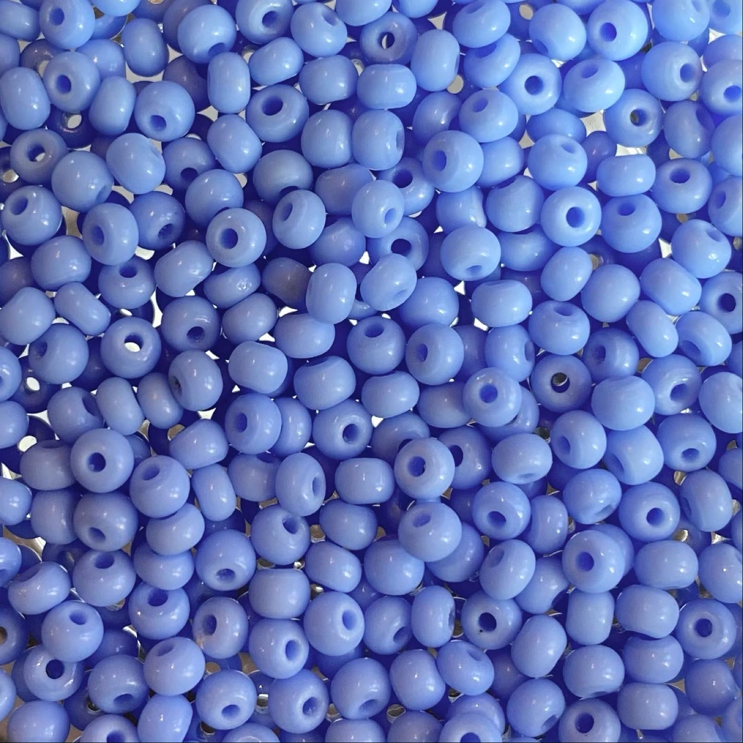 Light blue glass beads size 11/0