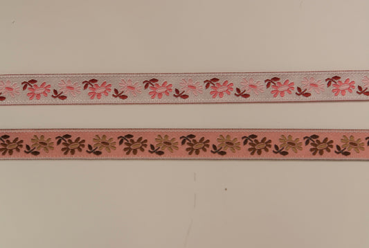 Ribbon w/ flowers 11 mm