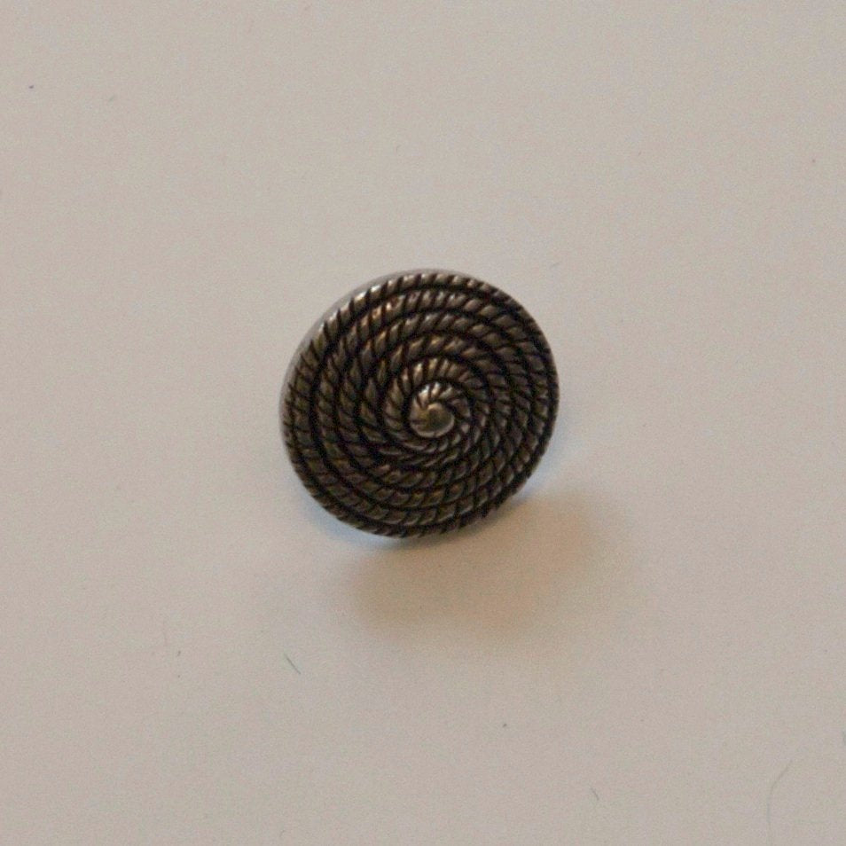 Silver button 15 mm