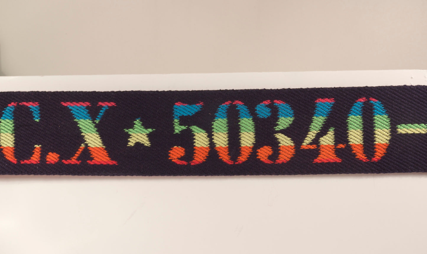 Ribbon w/ text "CX * 50340" 50 mm
