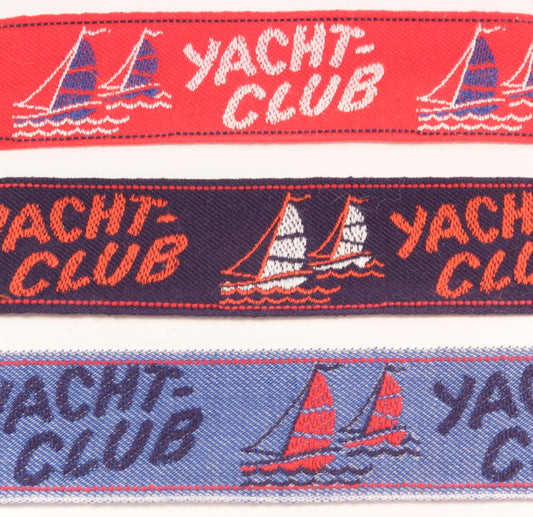 Ribbon w/ boats and text 40 mm