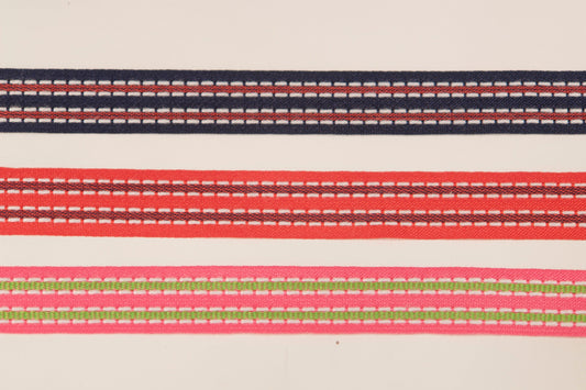Striped ribbon 17 mm