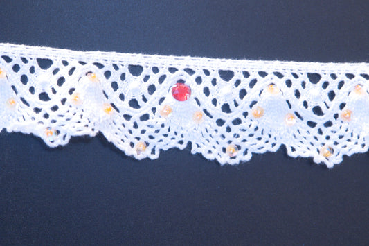 Lace with pearls 45 mm