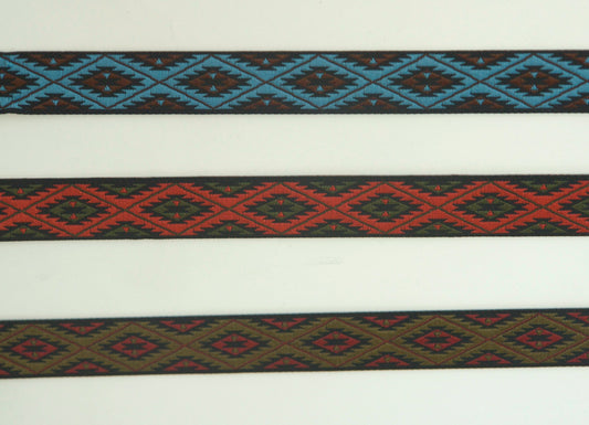 Ribbon with graphic pattern 15 mm