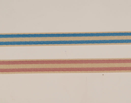 Striped ribbon 6 mm