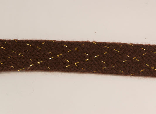 Knitting ribbon w/ gold 23 mm