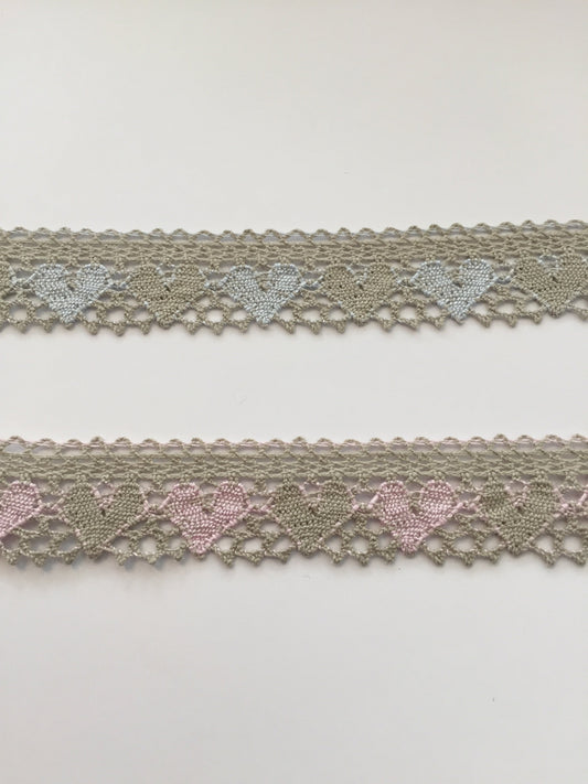 Lace with hearts 28 mm