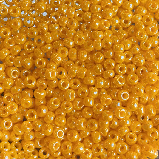Sunny yellow glass beads size 11/0