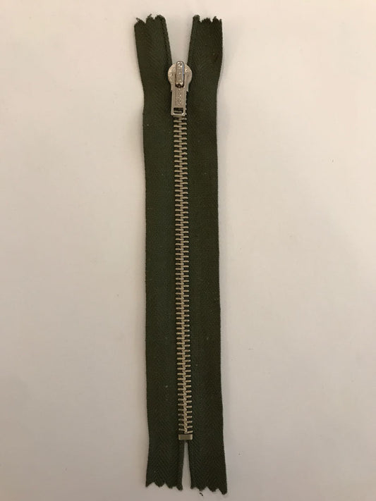 Metal zipper non-divisible 16 cm