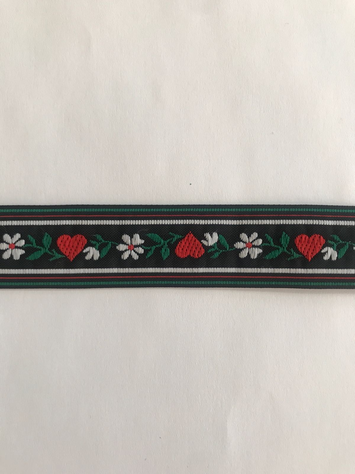 Ribbon with flowers 24 mm