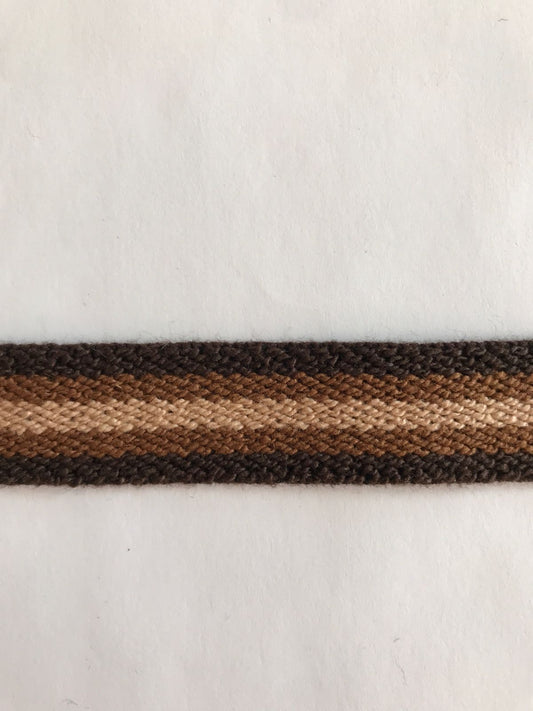 Stribet elastikbånd 21 mm