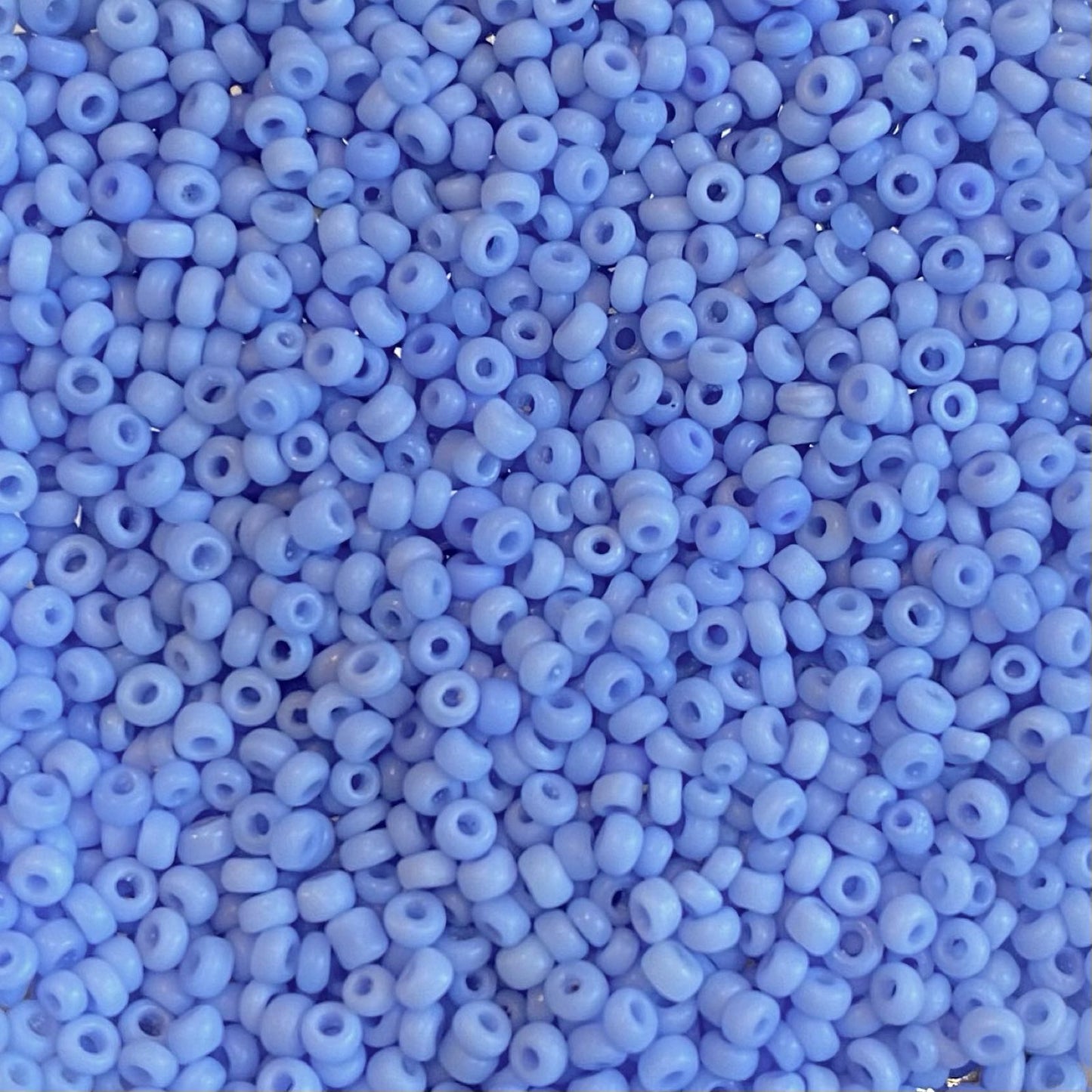 Light blue glass beads size 20/0