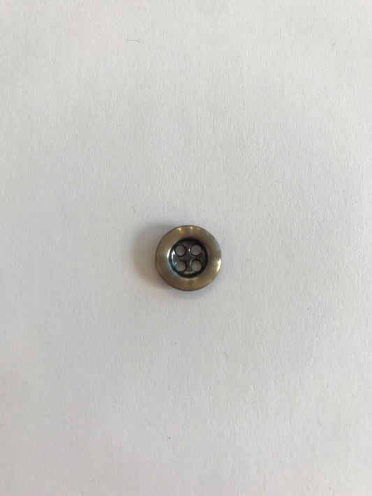 Silver button 11 mm