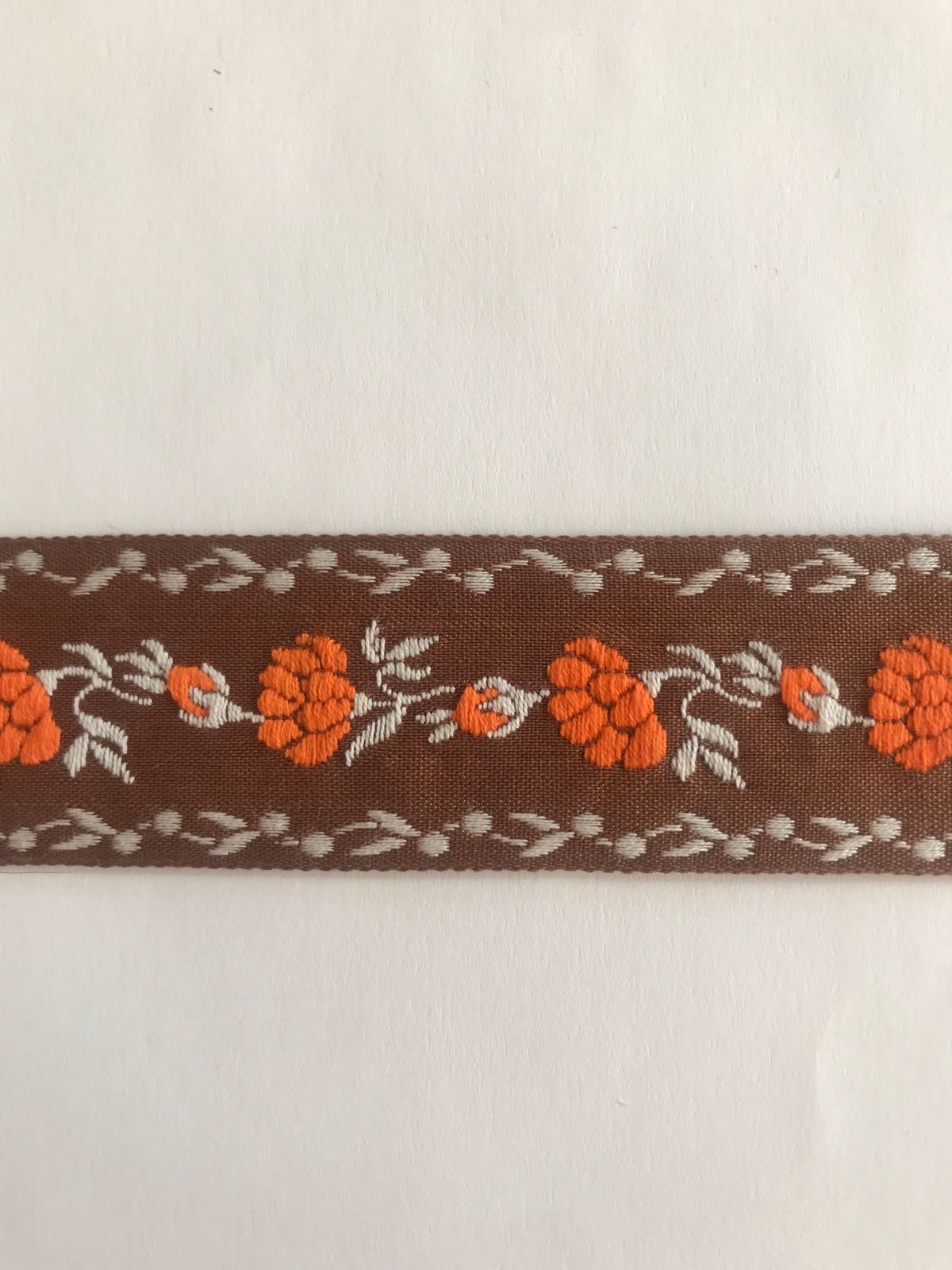 Ribbon with flowers 30 mm