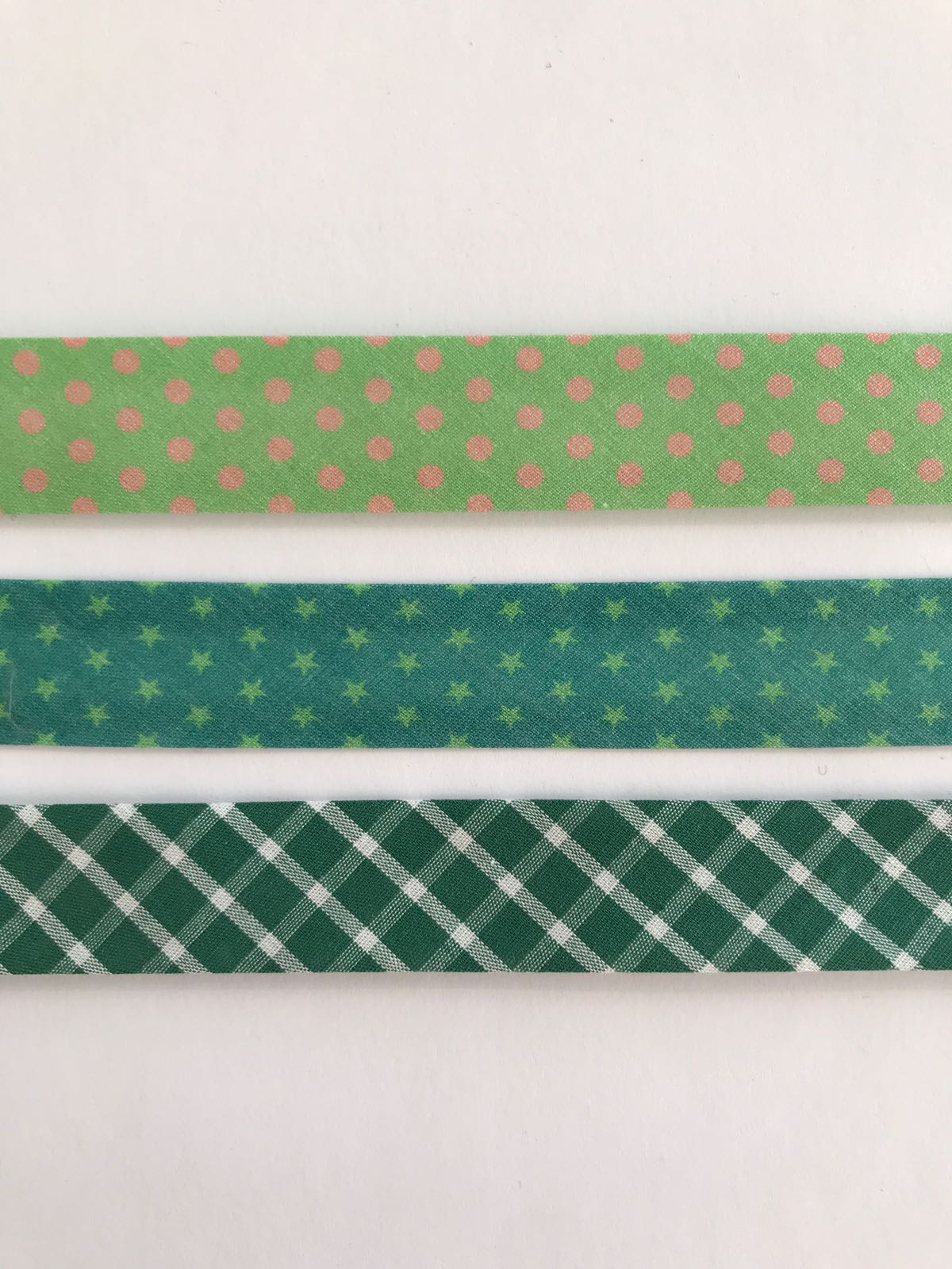 Cotton bias tape with pattern 20 mm