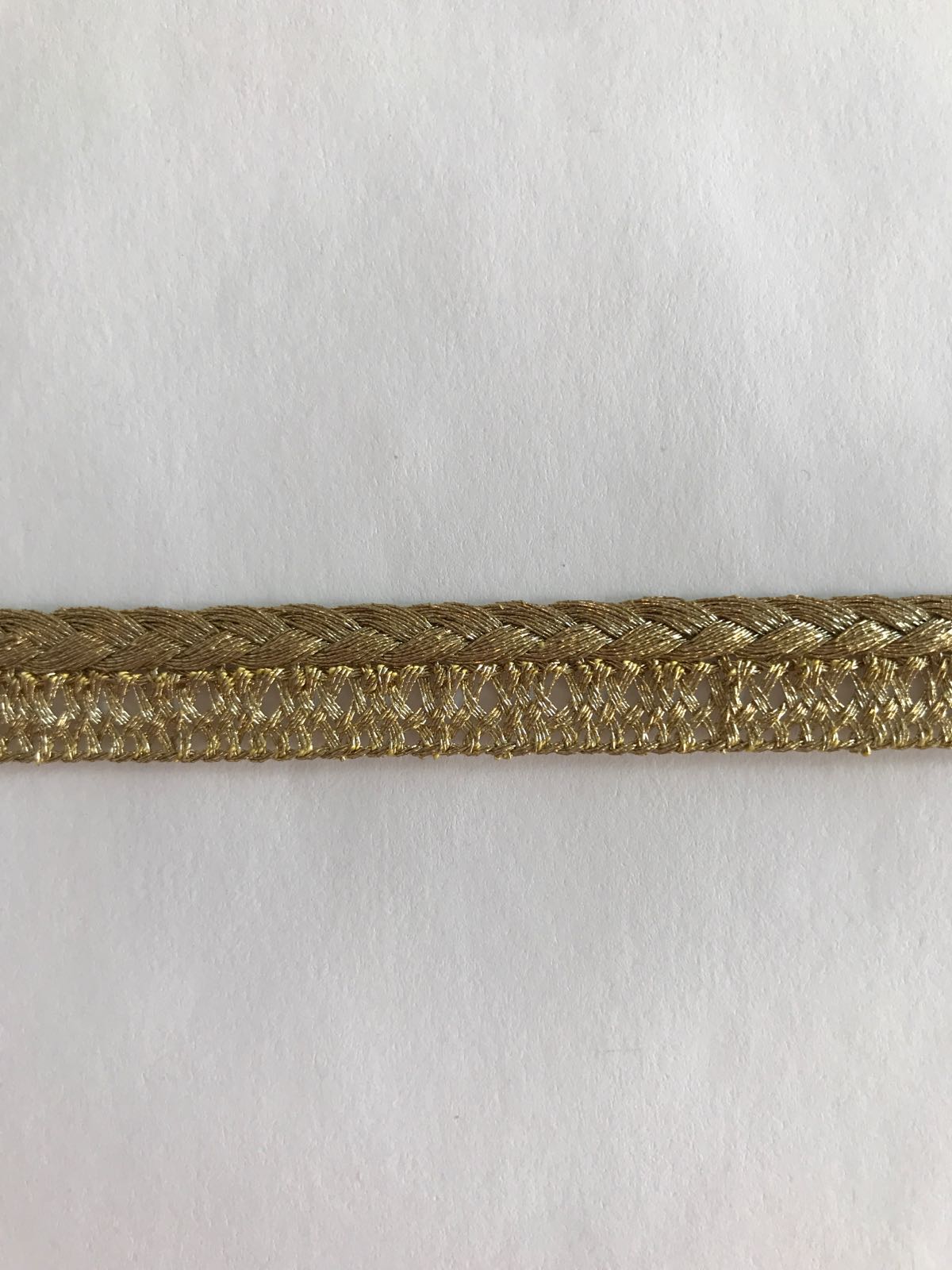 Gold braided ribbon 11 mm