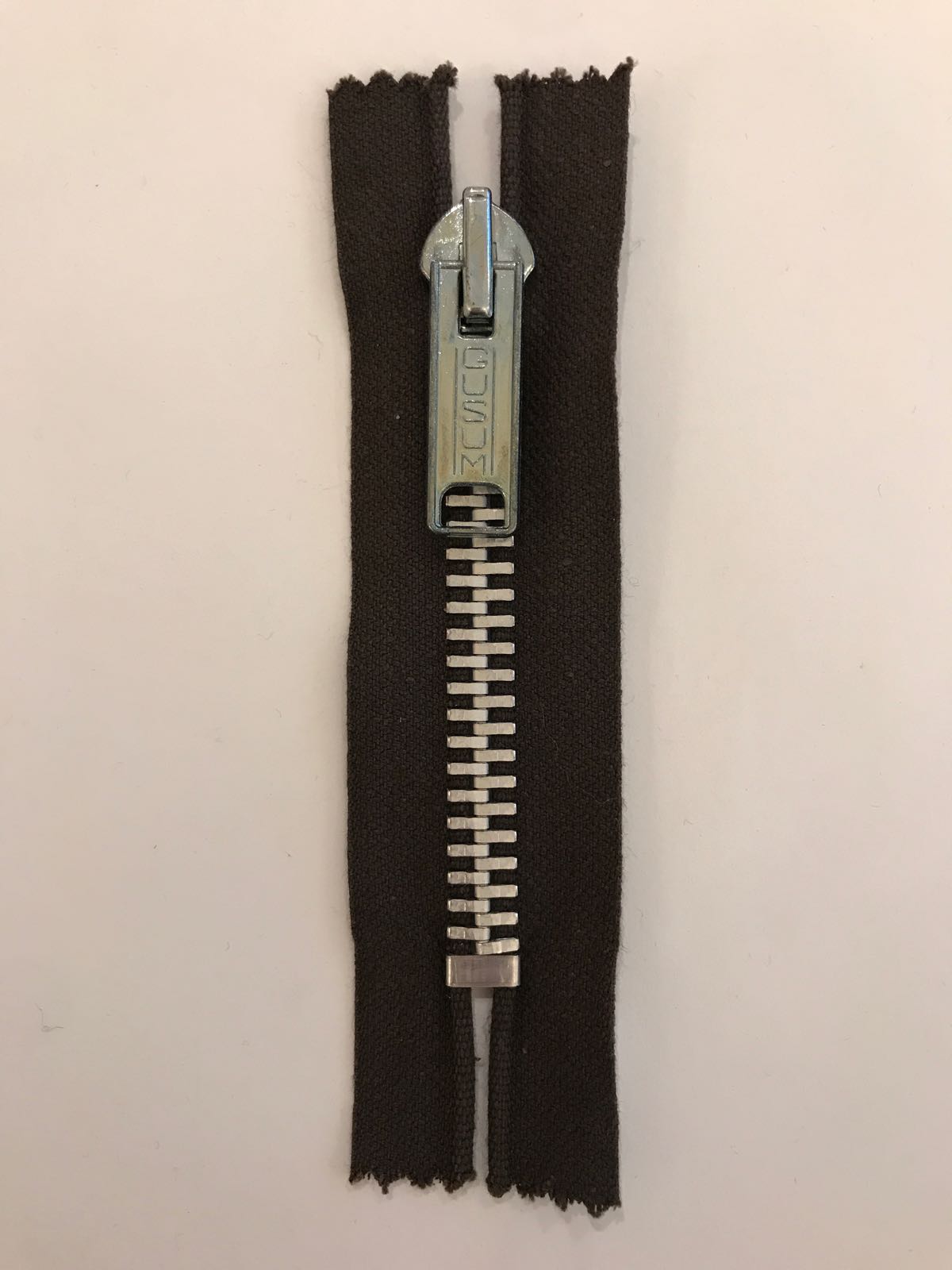 Metal zipper non-divisible 10 cm