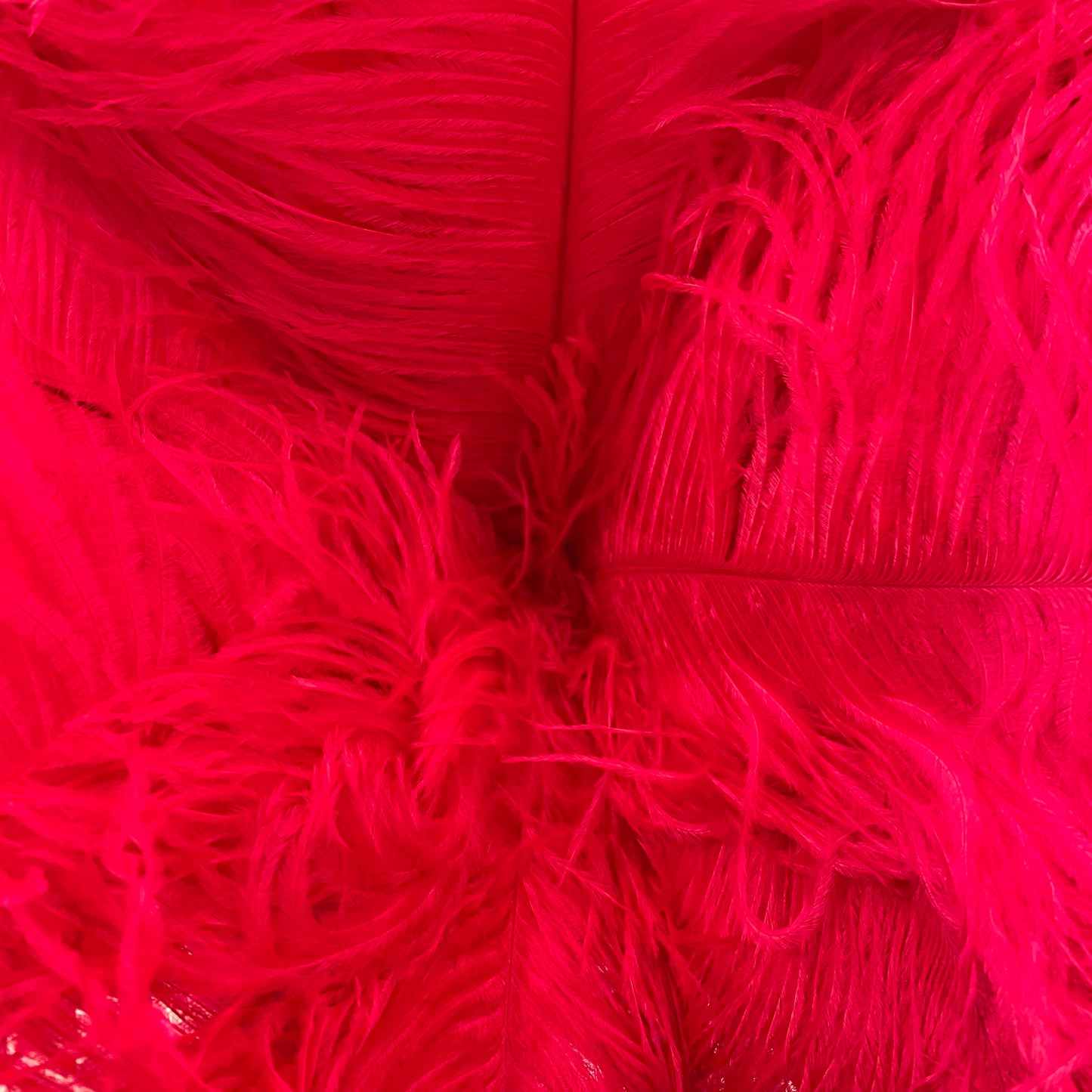 Hot pink ostrich feather