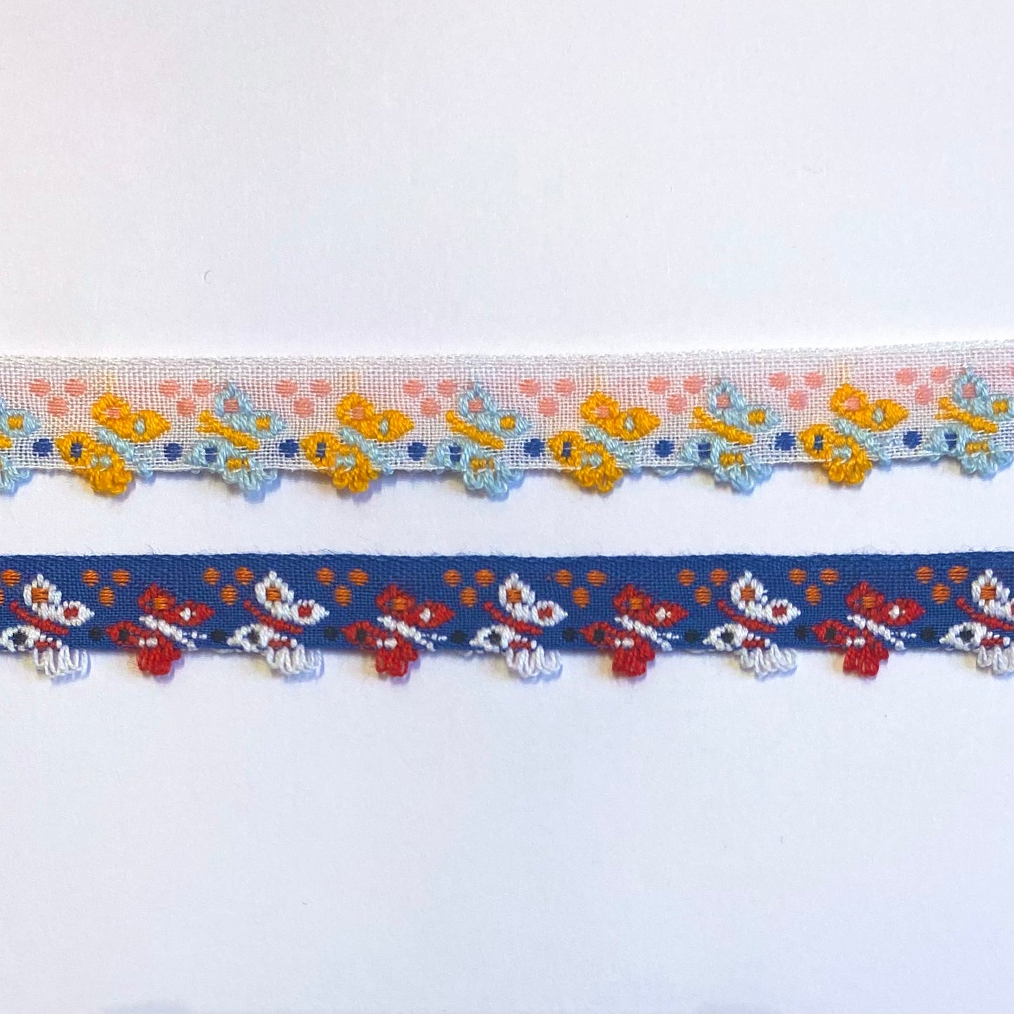 Ribbon with butterflies 13 mm