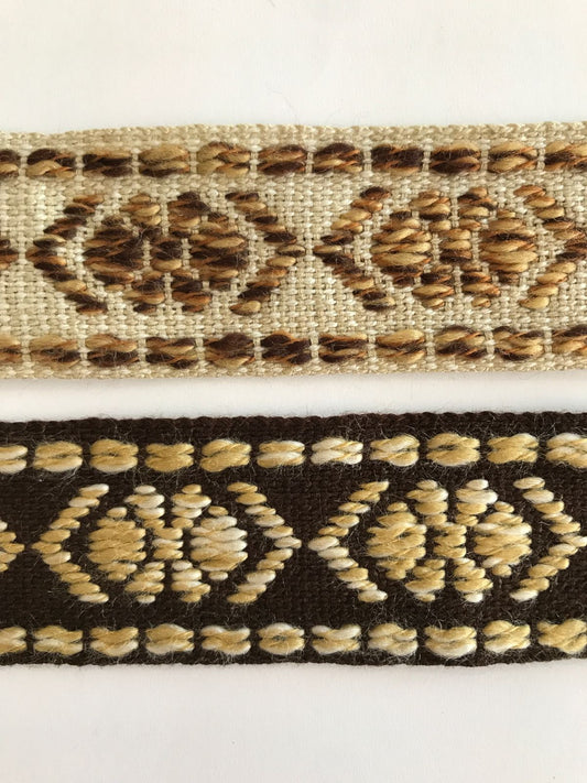 Ribbon with yarn pattern 45 mm