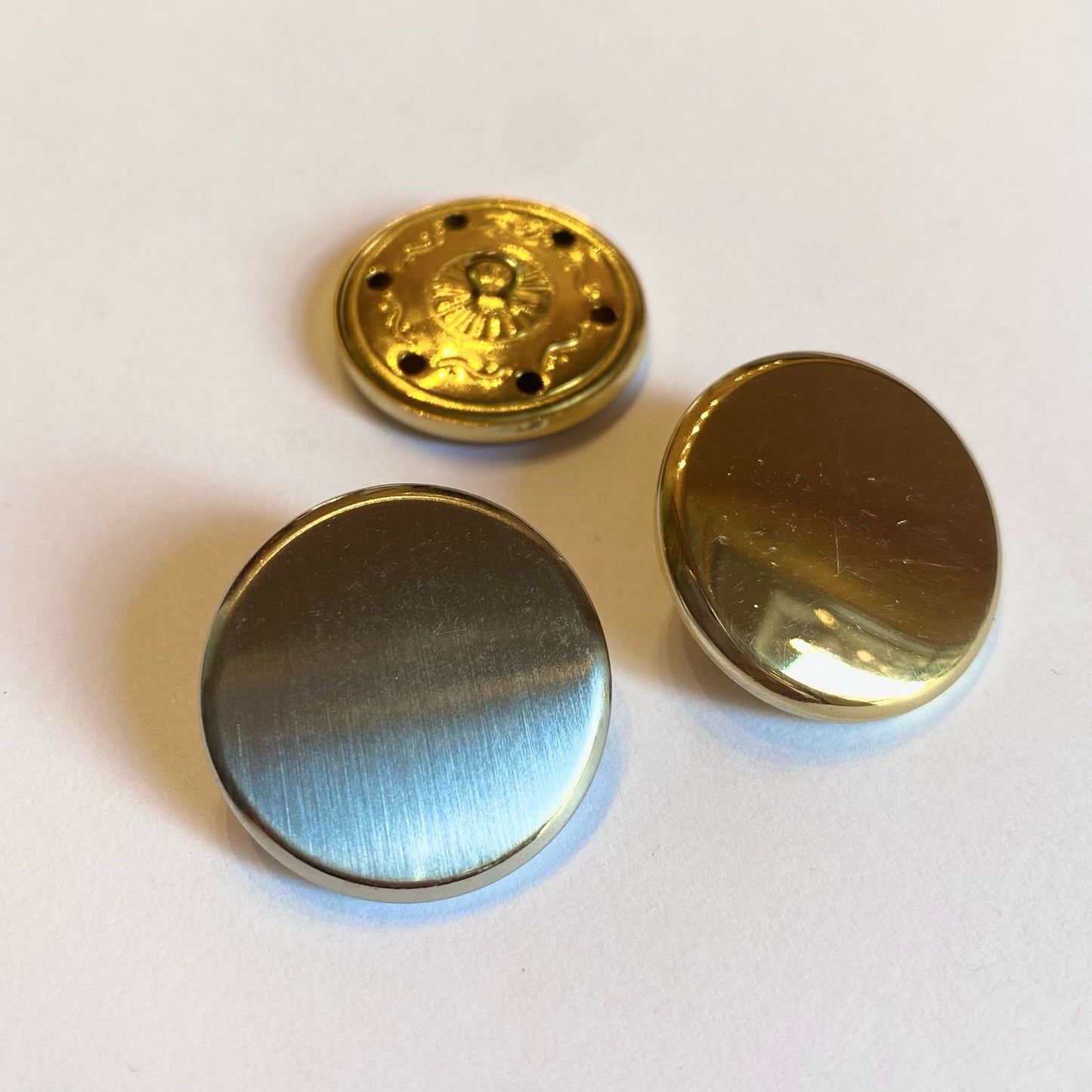 Metal uniform button 26 mm