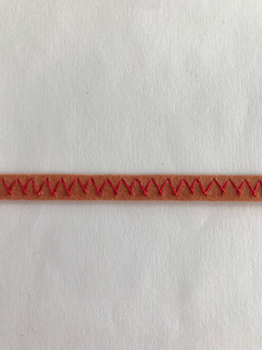 Imiteret læderbånd 7 mm